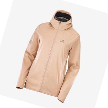 Salomon GORE TEX INFINIUM™ WINDSTOPPER® Kabát Női Rózsaszín | HU 3189GSO